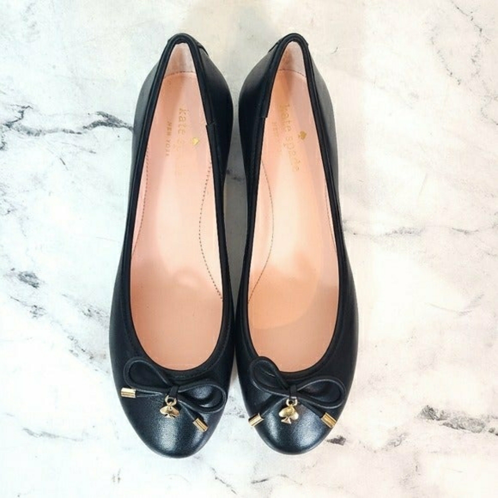 Kate Spade Willa Ballerina Flats Black 8.5